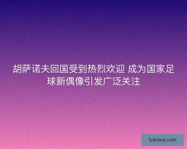 胡萨诺夫回国受到热烈欢迎 成为国家足球新偶像引发广泛关注 胡萨诺夫回国受到热烈欢迎 成为国家足球新偶像引发广泛关注